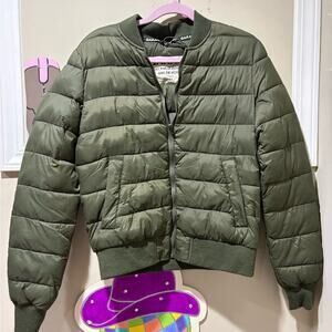 Garage Khaki Quilted Jacket